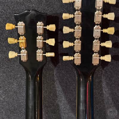 Gibson ESD 1275 -double 12- from 1961 in black finish with original case image 6
