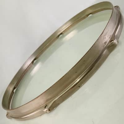 Leedy 14"Indianapolis Stick-Chopper Nickel-Brass Snare Drum/Tom Batter Rim/Hoop image 5