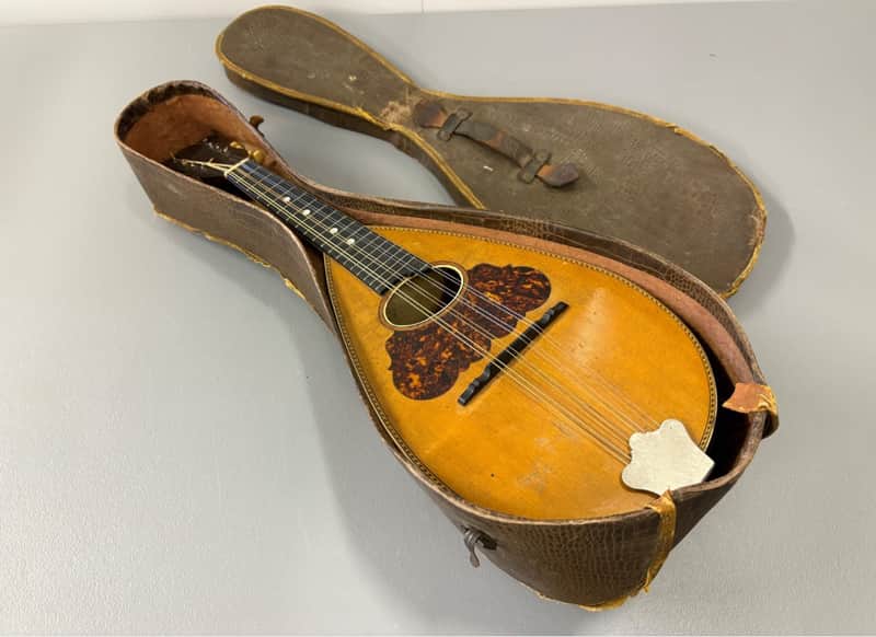 Washburn Bowl-Back Mandolin with Original Case, 1890s image 1