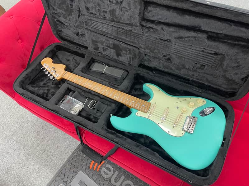 USA Custom Guitar Parts Caster S-Style Satin Sea Foam Green W/Case image 1