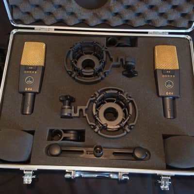 AKG c414B "XLII ST" (Factory Matched) Mic Set with Storage Case & Free Mic Cables - (Both Mic's Are New) image 2