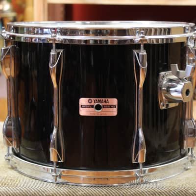 1980s Yamaha Recording Custom Outfit in Solid Black 14x22 8x10 8x12 9x13 10x14 12x15 image 7