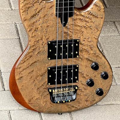 Wal Mk. I Fretless Bass 1986 - crazy cool Acid Stained Birdseye Maple w/a Lined Fingerboard. image 3