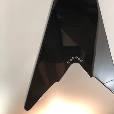 Harley Benton Victory-BK 2022 Gloss Black 2022 Flying V Style Guitar image 7