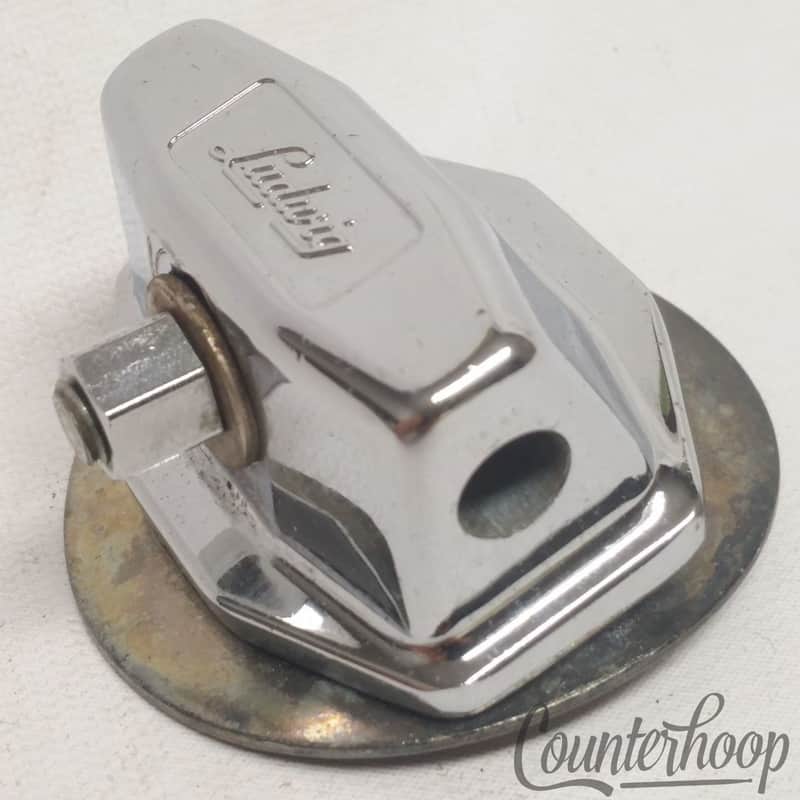 Ludwig Tom Drum/Bass Spur/Cymbal Arm Mount Chrome Hex-Nut Large Circle Washer70s image 1