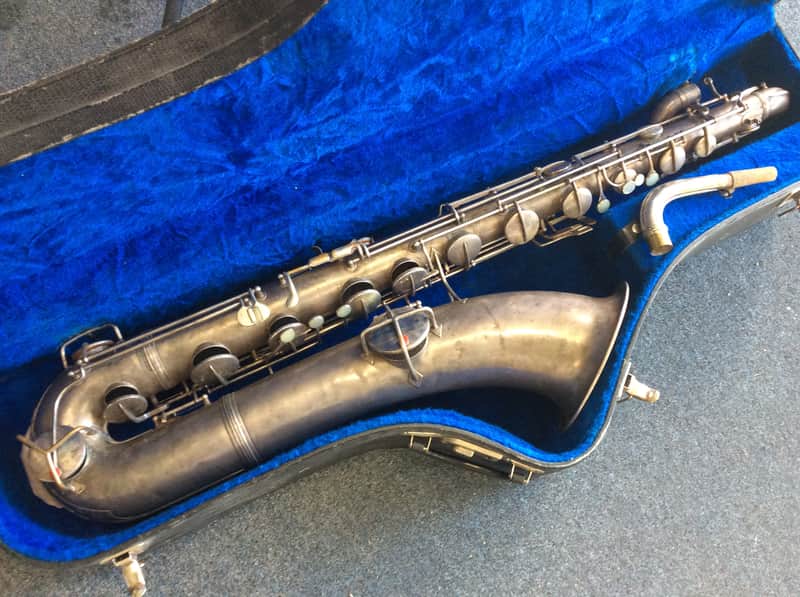 Conn Chu Berry (New Wonder) Professional Baritone Sax 1924 Silver Plate image 1