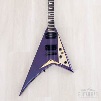 1993 Grover Jackson Randy Rhoads Standard V Blue Purple w/ DiMarzio DP100 Super Distortion image 2