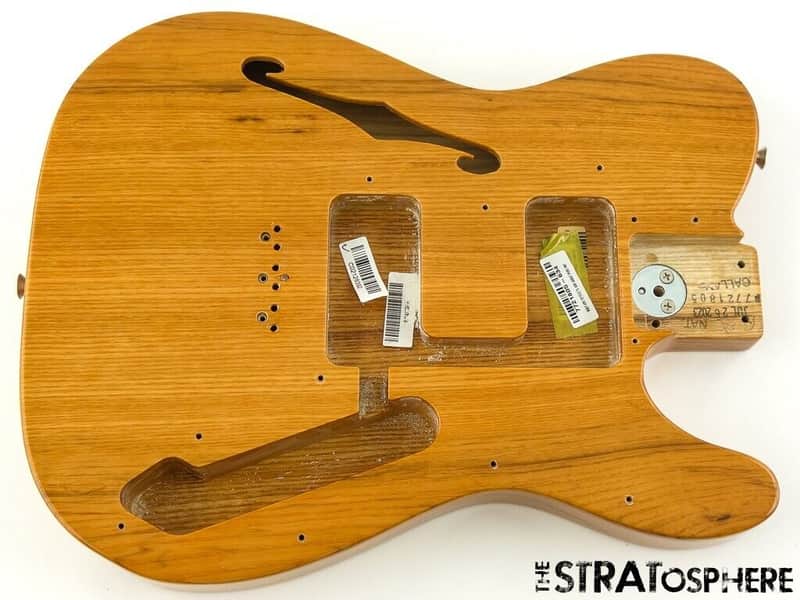 Fender AV II American Vintage 1972 Tele Thinline Semi-Hollow Ash BODY Natural image 1