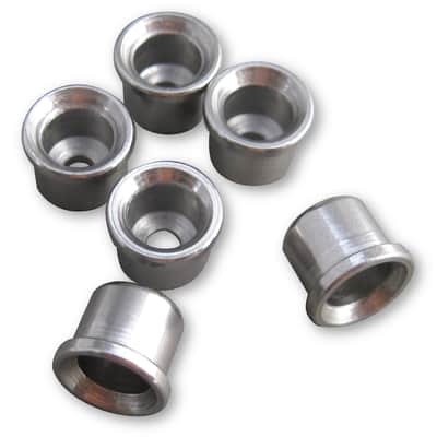 Callaham Stainless Steel String Ferrules with Lip (Set of 6)