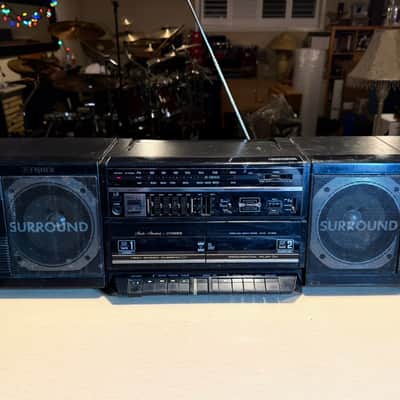 Vintage Fisher PH-W803 Double Cassette Dubbing Boombox Radio Works Great READ image 2