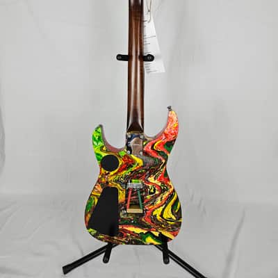 Funk Guitars USA Triple S Swirl Guitar super Strat w/ Floyd Rose & DiMarzio Pickups Shred Steve Vai Ibanez JEM DNA style image 5