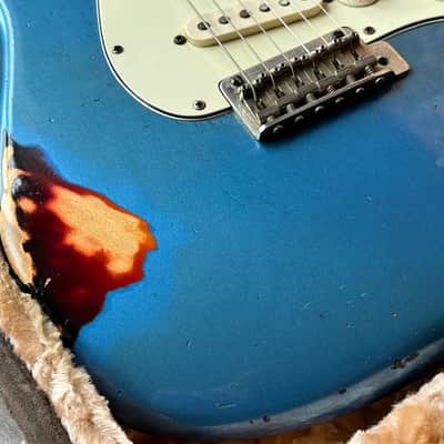 Haar S Model Relic Old Headstock Voodoo Pick-Ups Handmade Guitar with Haar Case image 9