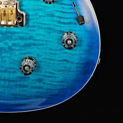 PRS SE Custom 24 Semi-Hollow Piezo Electric Guitar - Lake Blue image 5