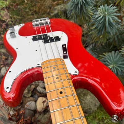 1979 Fender Precision Bass - Morocco Red - International Color Series - OHSC image 12