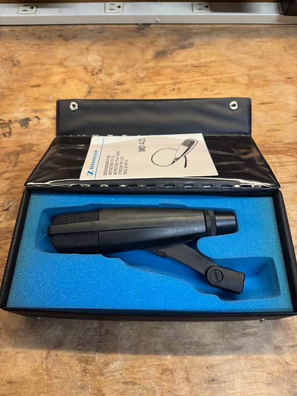 Sennheiser MD 421 II Cardioid Dynamic Microphone 2002 - Present - Black image 1