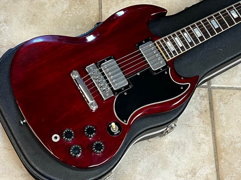 1976 Gibson SG Standard Cherry red with case image 1