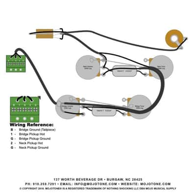 Mojotone ES-335 Guitar Solderless Wiring Harness image 2