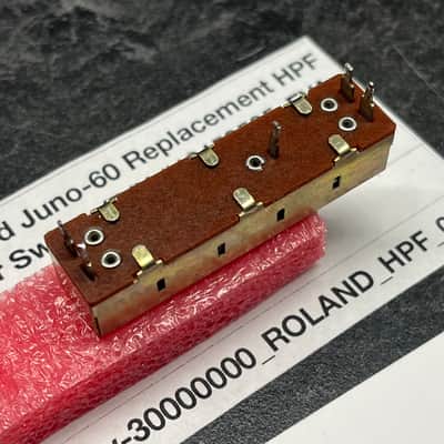 ORIGINAL Roland Juno-60 Replacement HPF Slider Switch (13159505) for Juno-60 image 5