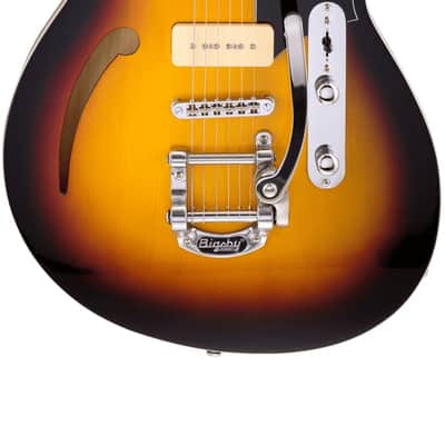 Reverend Club King 290 Semi Hollow Guitar - 3 Tone Burst image 1