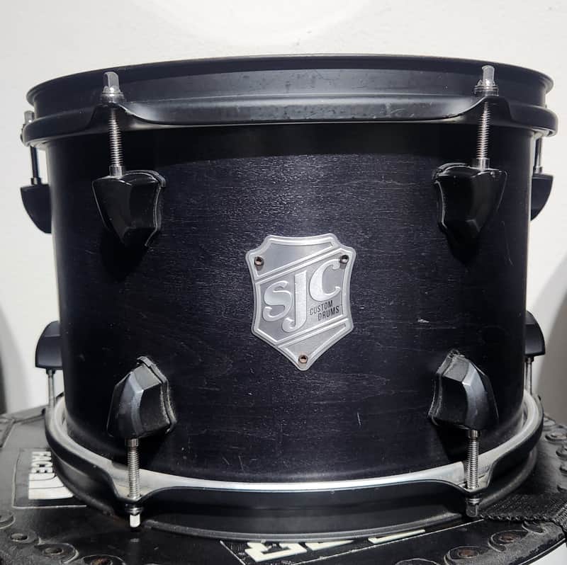 SJC Custom Maple 12" tom - Matte Black image 1