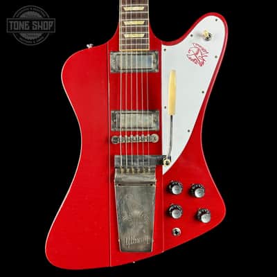 Gibson Custom 1963 Firebird V w/ Maestro Vibrola Light Aged Cardinal Red w/case 407013 image 1