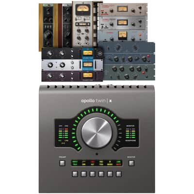 Universal Audio Apollo Twin X USB DUO Heritage Edition, (2) XLR Cables, (2) 1/4 Cable, Presonus HD9 Bundle image 2