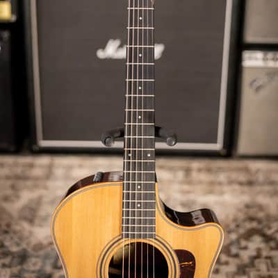 Taylor 414ce Studio Grand Auditorium Acoustic/Electric Guitar - Natural with Gig Bag image 4