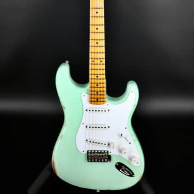 Fender Limited Edition Fat 1954 Stratocaster Relic - Faded Aged Surf Green image 1