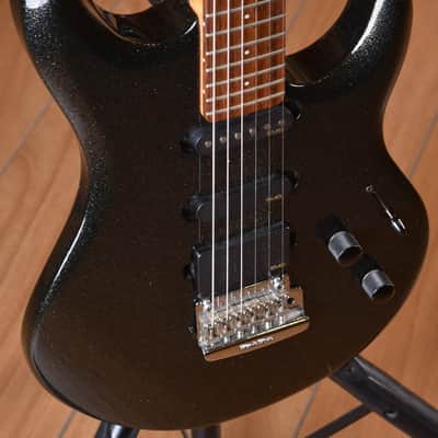 Music Man Luke HSS Black Sparkle - pick up manico Crossroad image 9