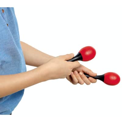 Nino Percussion Plastic Egg Maracas - Red (Pair) image 2