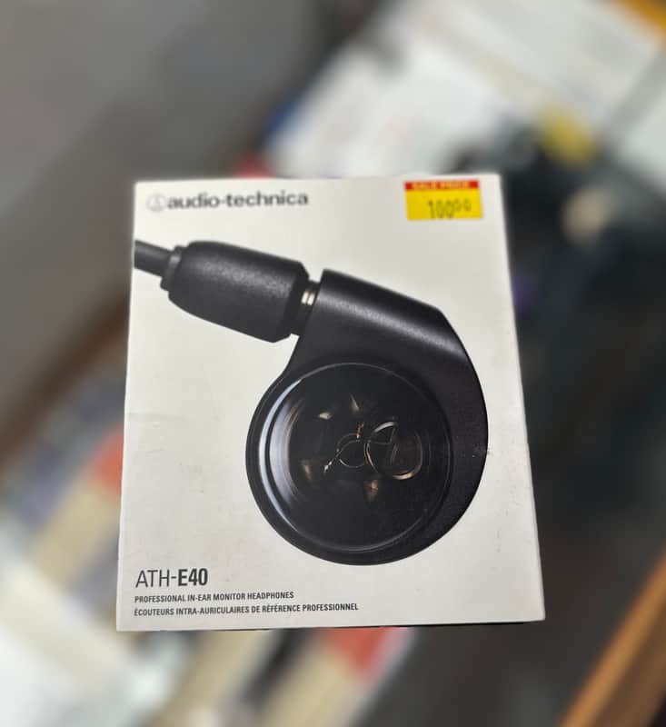 Audio-Technica ATH-E40 Professional In-Ear Monitor Headphones 2010s - Black image 1