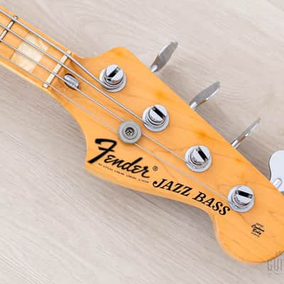 1976 Fender Jazz Bass Natural Ash w/ Pearl Blocks + Binding, Case image 4