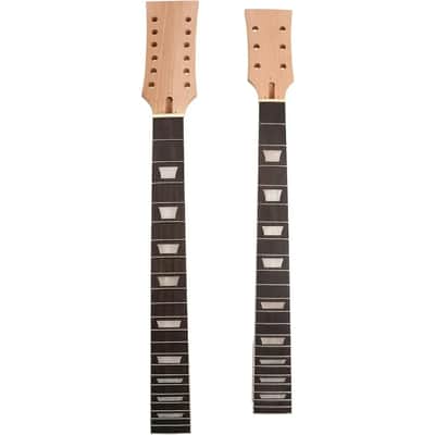 DIY Double Neck Electric Guitar Kit - 12 & 6 String Mahogany Body and Neck image 3