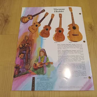 Vintage 1972 Harmony Instrument Catalog! Rare, Original Case Candy, Paperwork! image 13