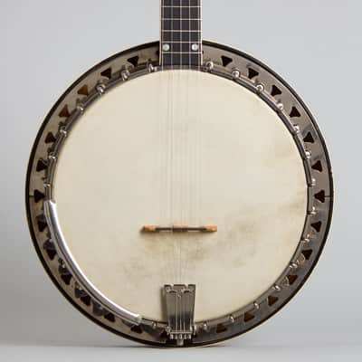 Vega  Little Wonder 5 String Resonator Banjo (1952), ser. #98678, black hard shell case. image 3