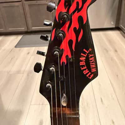 Fireball whiskey Stratocaster Strat 2010 - Black image 4