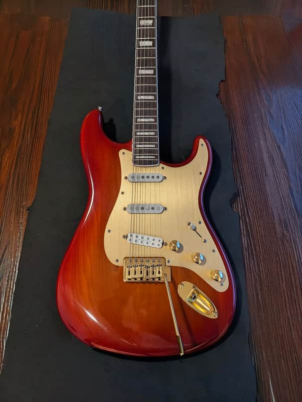 Squier 40th Anniversary Gold Edition Sienna Sunburst (w/ upgrades) image 1