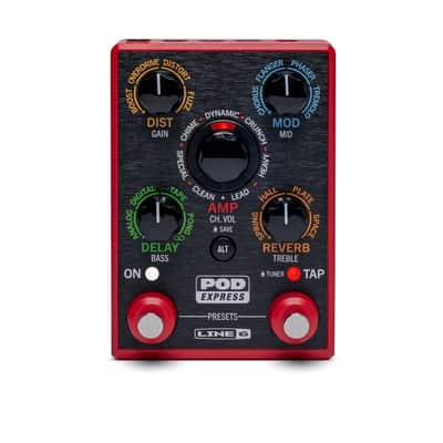Line 6 Pod Express Multi Effects Pedal - Red image 1