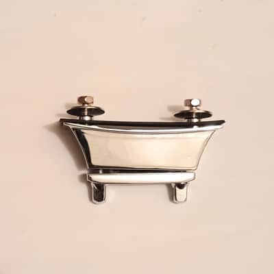 UNMARKED HEAVY DUTY DIE CAST SNARE DRUM BUTT PLATE - CHROME - FREE SHIP TO C-USA! image 5