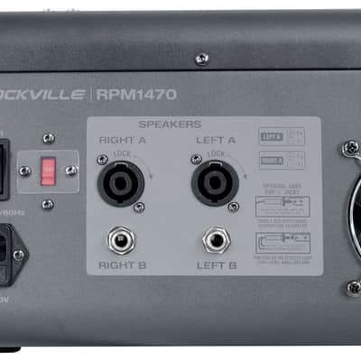 Rockville RPM1470 14 Ch. 6000w Powered Mixer w/USB/Effects/14 XDR2 Mic Pres+Bag image 18