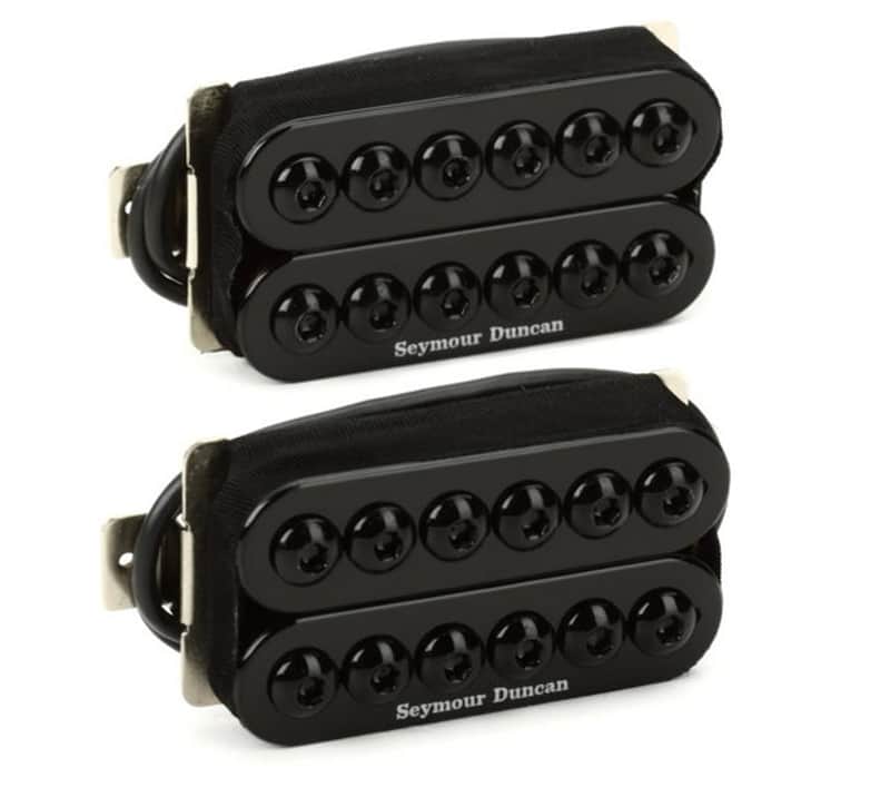 Seymour Duncan® SH-8 Invader Humbucker Set~Black~16.6k-B 7.5k-N~4 Wire~USA~New image 1
