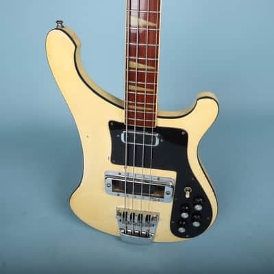 Rickenbacker 4001 Bass Guitar White 1974 Road Worn image 4