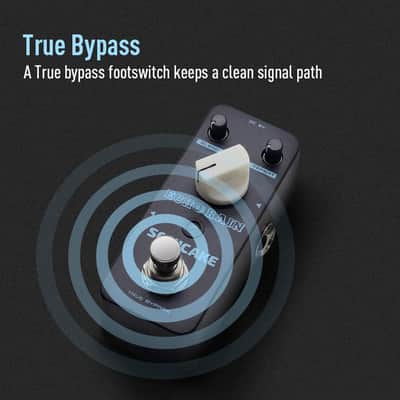 Echo Rain Digital Delay Guitar Effect Pedal True Analog Signal Path Clear Warm Feedback QSS image 3