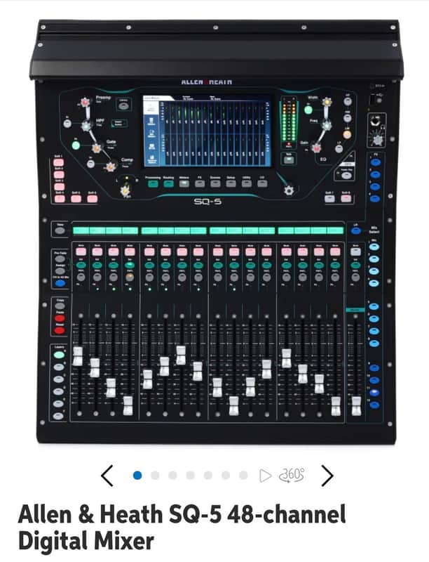 Allen & Heath SQ-5 48-Channel Digital Mixer/USB Interface 2017 - Present - Black image 1