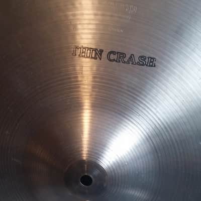 VINTAGE SABIAN 18" THIN CRASH EARLY 80S BEAUTIFUL ORIGINAL INK STAMPS Sounds Great ! 1325 G image 9