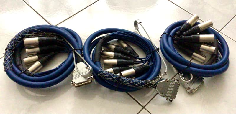 3x DB25 to XLR Male - 2 metres image 1