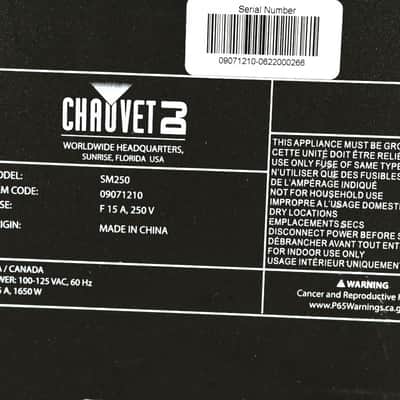 Chauvet SM250 Snow Machine CG010N7 image 6
