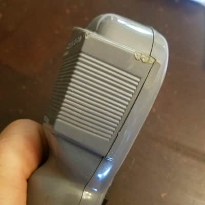Webster Chicago RARE plastic handle variant MM35 Vintage Crystal Harp Mic 1950s MM-35 grey plastic cloth cord image 9