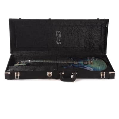 PRS Private Stock #12227 McCarty 594 One Piece Curly Maple/Black Limba Aqua Violet Dragon's Breath w/Birds of a Feather (Serial #0417615) image 9