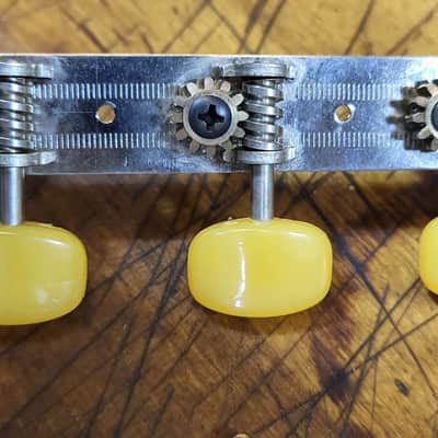 Vintage 1970's Made in Korea 3x3 Fancy Guitar Tuners Acoustic  Installation Screws Luthier Parts #7 image 2